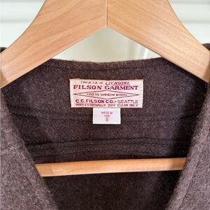 Authentic Vintage Women’s Filson Wool Garment in a Rich Brown